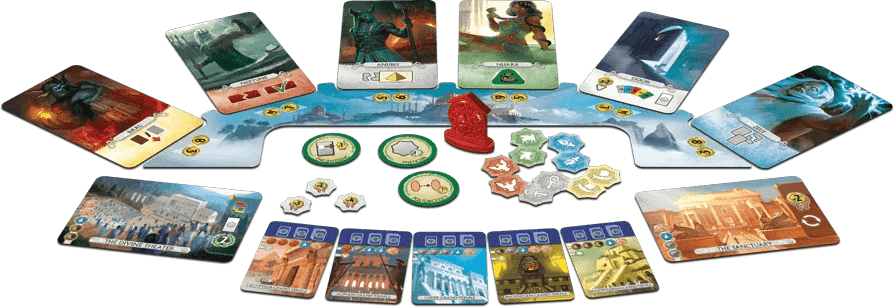 7 Wonders Duel, with Pantheon expansion - EasyMeeple