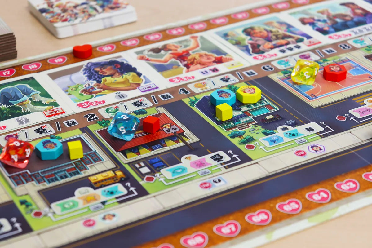 Coming of Age player boards and gameplay components