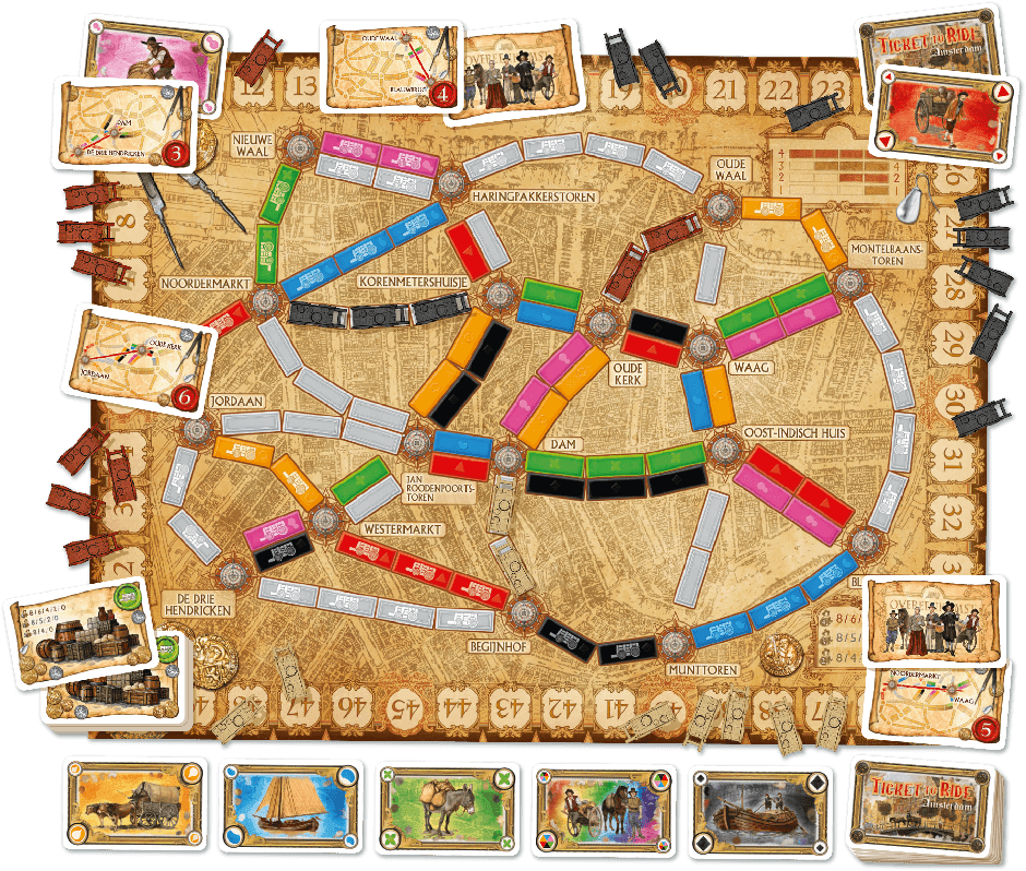 Ticket to Ride: Amsterdam - EasyMeeple