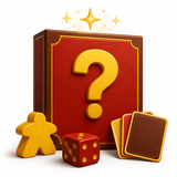 Mystery board game box representing a game selected by EasyMeeple
