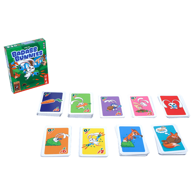 Badass Bunnies game components