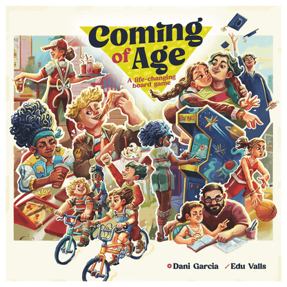 Coming of Age complete 2D front cover centred on a square white background