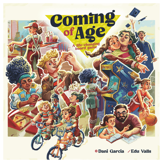 Coming of Age complete 2D front cover centred on a square white background