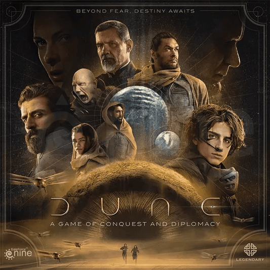 Dune: A Game of Conquest and Diplomacy board game front cover