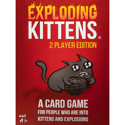 Exploding Kittens: 2-Player Edition board game front cover