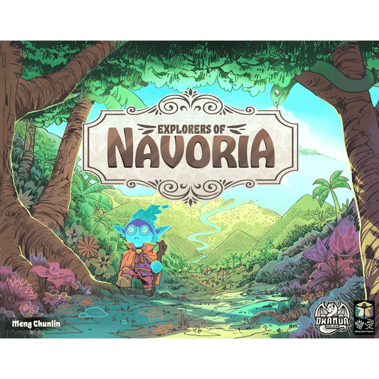 Explorers of Navoria board game box front cover