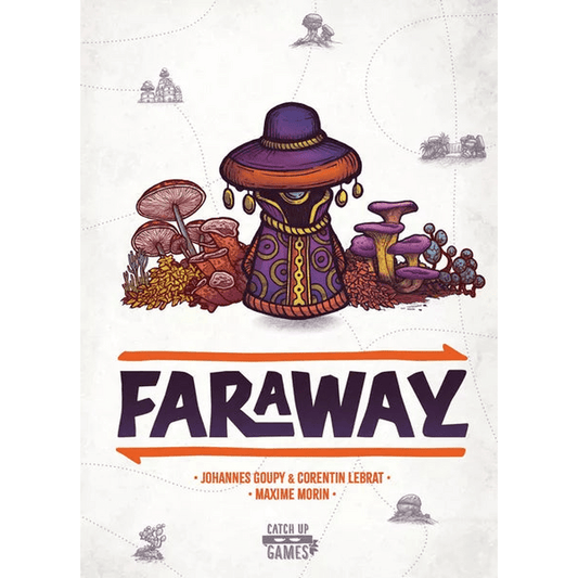 Faraway board game box front cover