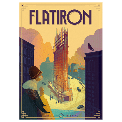 Flatiron complete flat front cover centred on a square white background
