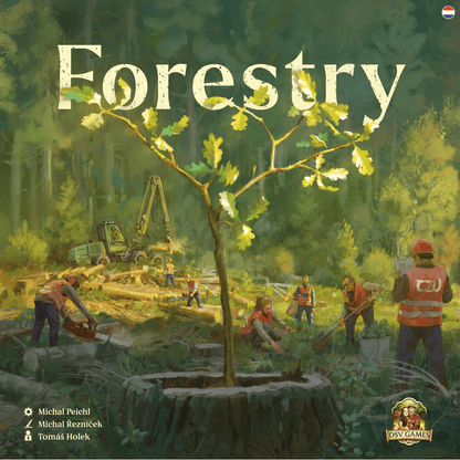 Forestry board game box front cover