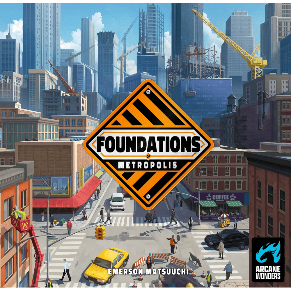 Foundations of Metropolis board game front cover