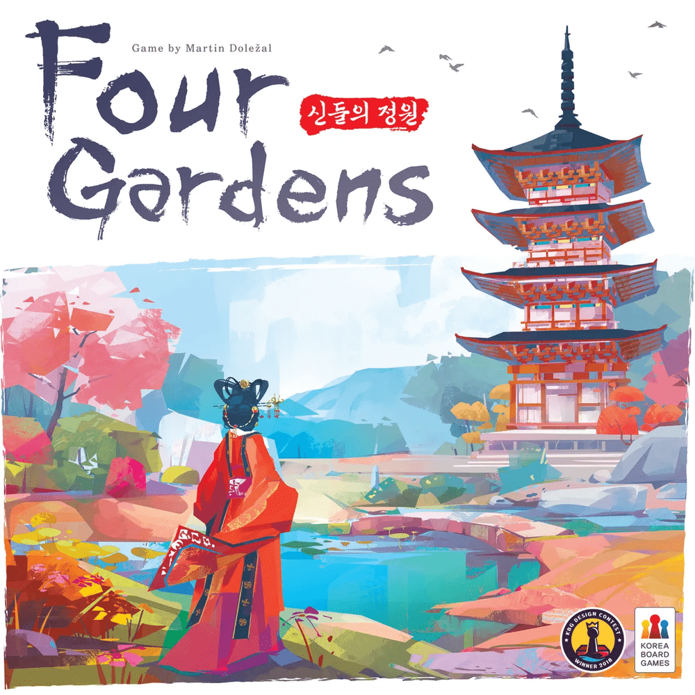 Four Gardens board game front cover