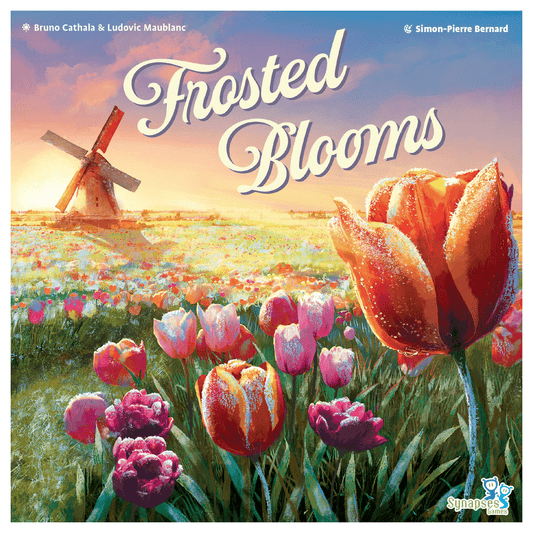 Frosted Blooms complete 2D front cover centred on a square white background