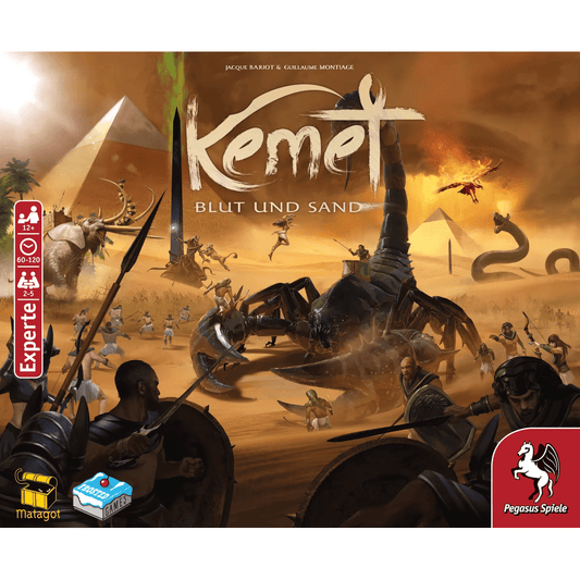 Kemet: Blood and Sand board game front cover