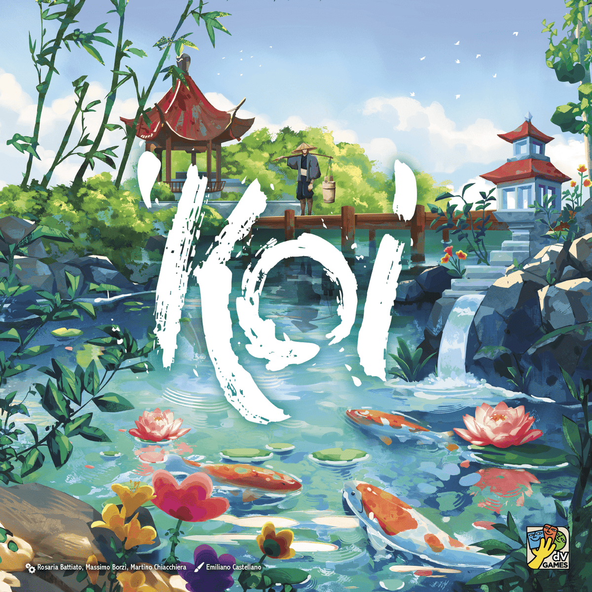 Koi board game flat 2D front cover