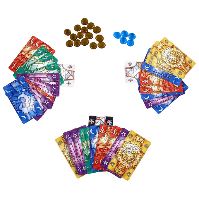 LUZ board game set up for play