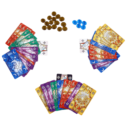 LUZ board game set up for play
