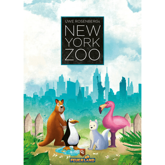 New York Zoo board game box front cover