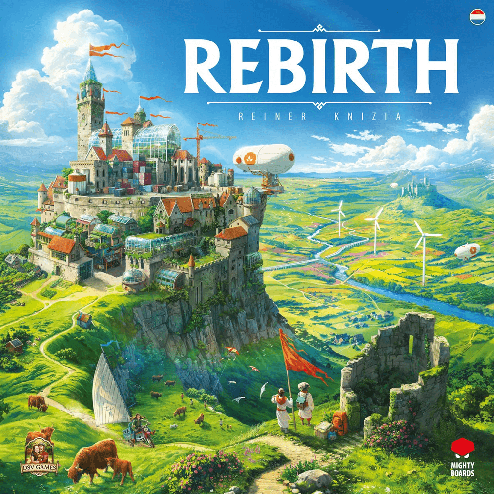 Rebirth board game box front cover