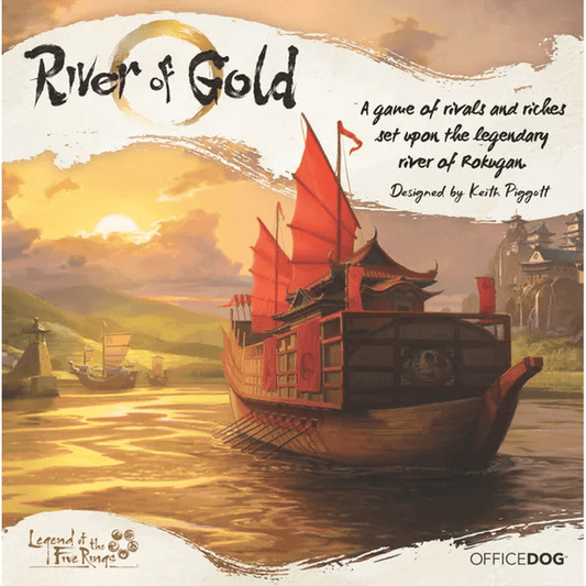 River of Gold board game box front cover