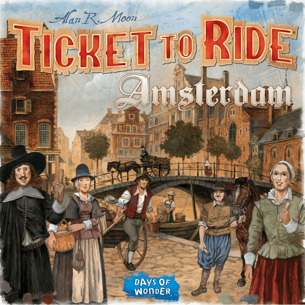 Ticket to Ride: Amsterdam board game front cover