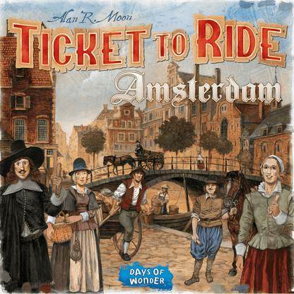 Ticket to Ride: Amsterdam board game front cover