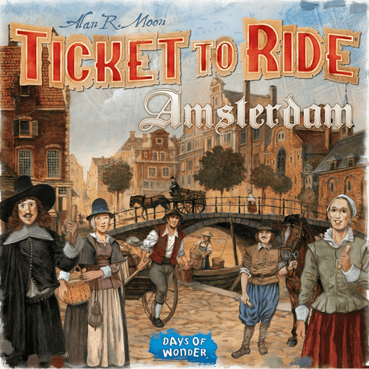 Ticket to Ride: Amsterdam board game front cover