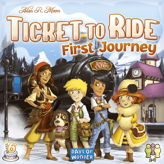 Ticket to Ride: First Journey (Europe) board game front cover