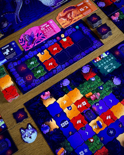 Night at the Zoo gameplay and board detail